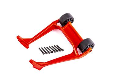 TRAXXAS Wheelie Bar rot montiert