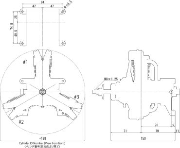 SAITO FG-33R3 Benzin Sternmotor 3-Zylinder 4T-Motor