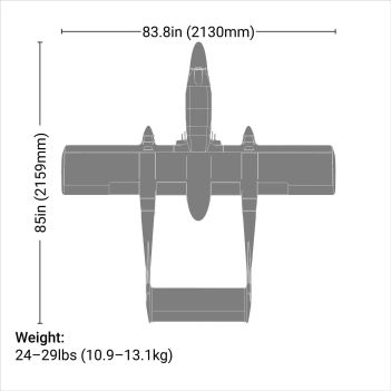 HANGAR 9 OV-10 Bronco 20cc ARF, 84” with Landing Gear Set