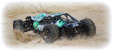 Absima 1:10 Green Power Elektro Modellauto Sand Buggy "ASB1-CAMOUFLAGE-BLAU" 4WD RTR Waterproof (inkl. Akku & Lader)