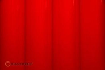 Bügelfolie Oracover fluoresz. rot (2 Meter)