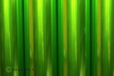 Bügelfolie Oracover transparent hellgrün (2 Meter)