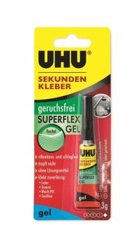 UHU SUPERFLEX Sekundenkleber / 3 Gramm