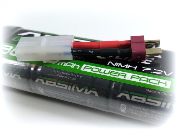 Absima Greenhorn NiMH Stick Pack 7.2V 5100 (T-Plug + Tamiya Adapter)