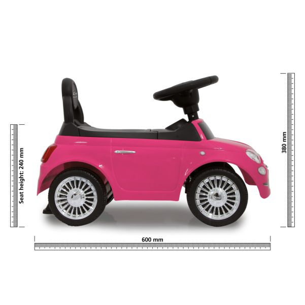 Jamara Rutscher Fiat 500 pink