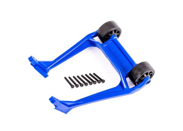 TRAXXAS Wheelie Bar blau montiert