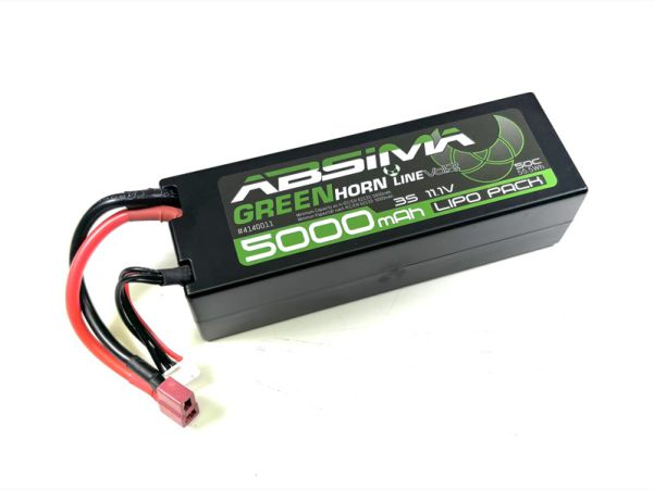 3S - Absima LiPo Stick Pack 11.1V-45C 5000 Hardcase (T-Plug)