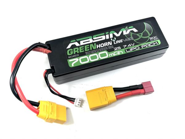 ABSIMA Greenhorn Vol.2 LiPo 2S 7,4V-50C 7000 HC (XT90/T-Plug)