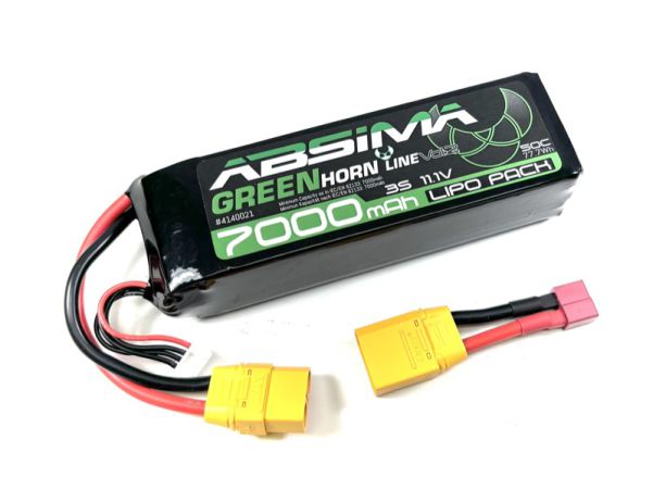 ABSIMA Greenhorn Vol.2 LiPo 3S 11,1V-50C 7000 SC (XT90/T-Plug)