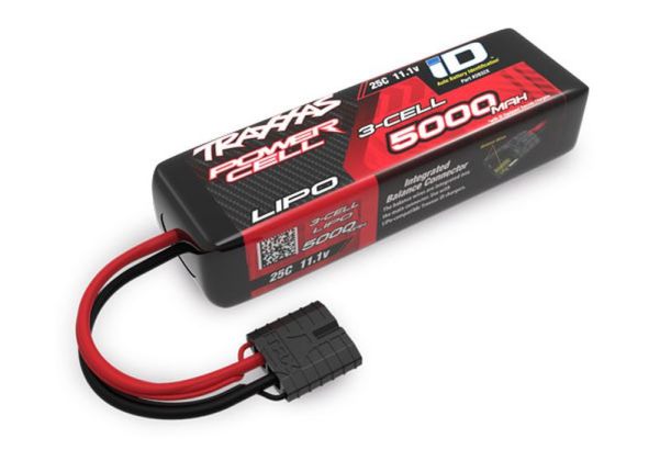 3S TRAXXAS LIPO POWER CELL 5000MAH 11,1V 3S 25C TRAXXAS MIT ID-STECKER