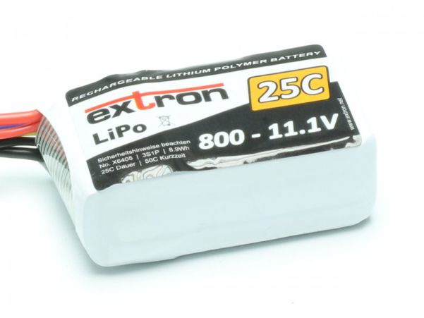 LiPo Akku Extron X2 800 - 11,1V (25C | 50C)