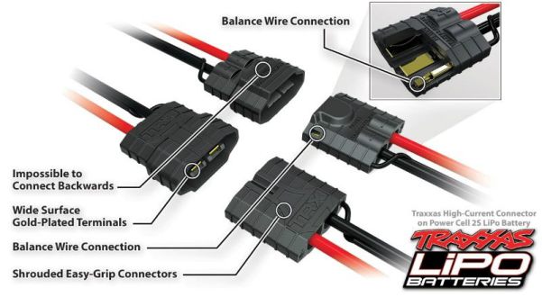 3S TRAXXAS 4000mAh 11,1V 3-Zellen 25C  LIPO mit iD-Stecker